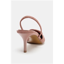 SLINGBACK SHOES WITH PIECE DETAIL