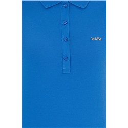 Kadın Saks Basic Polo Yaka Tişört