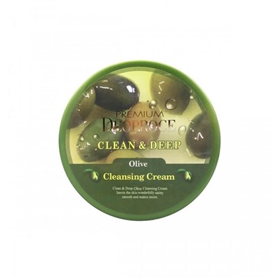 DEOPROCE PREMIUM CLEAN &amp; DEEP OLIVE CLEANSING CREAM Очищающий крем для лица с экстрактом оливы 300г