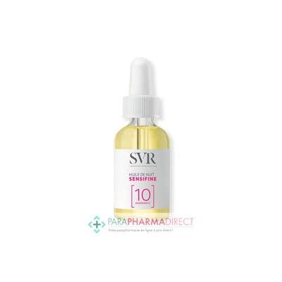 SVR Sensifine Huile de Nuit Réparatrice Apaisante 10 Ingrédients 30ml