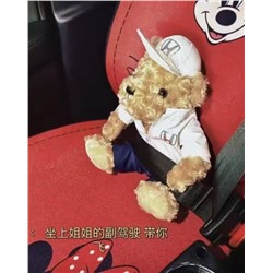 🧸 Плюшевый мишка (32см) в одежде с марками самых популярных китайских, европейских, японских, английских авто..вариант  🎁