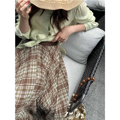 Свободная, расклешенная юбка во французском стиле (2 цвета) Макс Мар*а