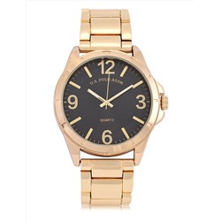 MENS GOLD LINK BRACELET WATCH