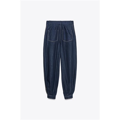 PANTALÓN DENIM BOMBACHO ZW COLLECTION