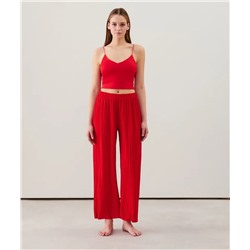 Pantalón ancho plisado