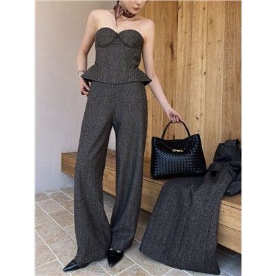 Модные и красивые брюки в елочку высокого класса на раннюю весну