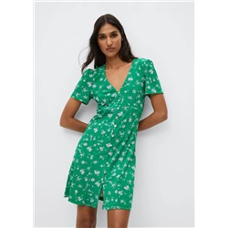 Vestido estampado flores -  Mujer | MANGO OUTLET España