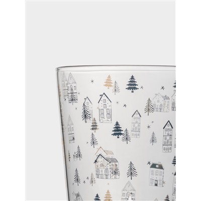 Кружка, 480 мл, стекло Б, Домики, Townlet