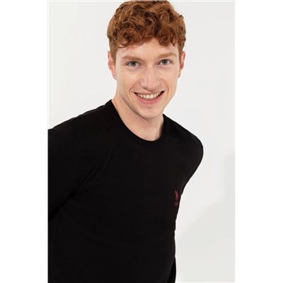 Erkek Siyah Basic Kazak