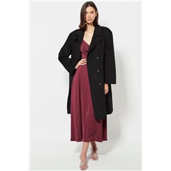 Abrigo de lana - Negro