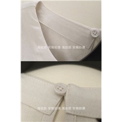 Женский топ А-силуэта из смесового льна и вискозы