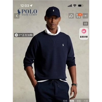 Классический вышитый  свитер из хлопка и полиэстера РАЛЬ*Ф Л