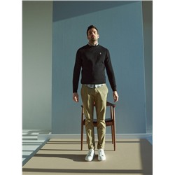 Slim-Fit-Chinohose mit hohem Baumwollanteil