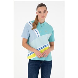 Kadın Mint Polo Yaka Tişört