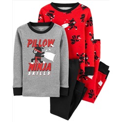 Carter's | Toddler 4-Piece 100% Snug Fit Cotton PJs