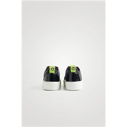 Sneakers piel sintética camuflaje glitter
