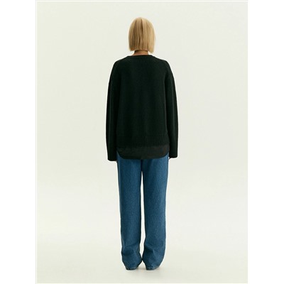 Джемпер из вискозного трикотажа с добавлением шерсти, B3234/inverta