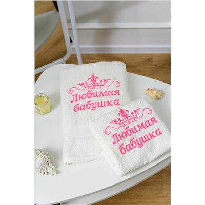 14419/5 Любимая бабушка полотенце махровое плотность 400гр