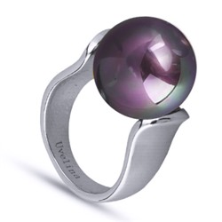 Кольцо (Майорка 16мм бургунди хамелеон; покрытие родий), Есть комплект