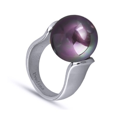 Кольцо (Майорка 16мм бургунди хамелеон; покрытие родий), Есть комплект