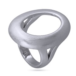 Кольцо (покрытие сатиновый родий)