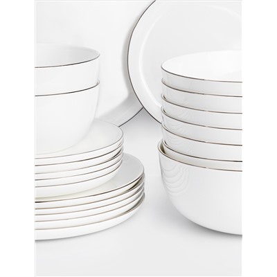 Сервиз обеденный, 6 перс, 21 пр, Арктика