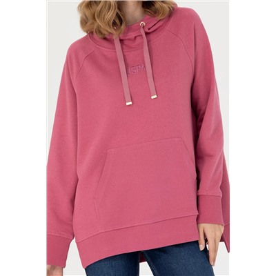 Kadın Pembe Kapüşonlu Sweatshirt