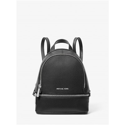 Michael Kors Outlet Rhea Extra-Small Pebbled Leather Backpack