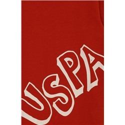 Çocuk Kiremit Basic Bisiklet Yaka Sweatshirt