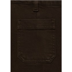 Jeans flare crop bolsillos