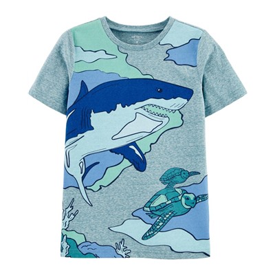 Carter's | Kid Shark Snow Yarn Jersey Tee