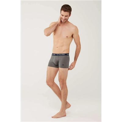 U.S. Polo Assn. Erkek Lacivert - Mint - Antrasit Melanj 3 Lü Boxer 80446