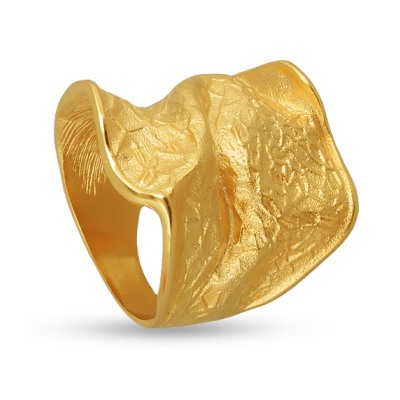 Кольцо Дюна (покрытие матовое золото), Есть комплект