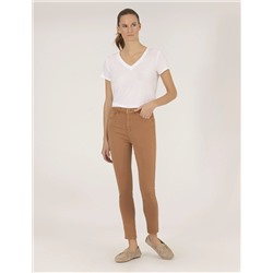 Kahverengi Skinny Fit Pantolon