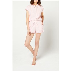 Розовая остроконечная рубашка