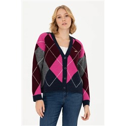 Kadın Lacivert Triko Hırka