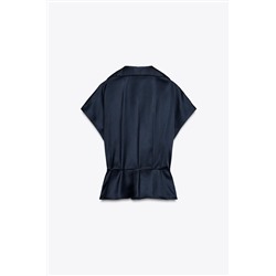 SATIN SHIRT WITH BELT