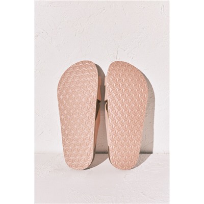 Sandalia bio tiras cruzadas rosa