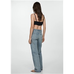 Jeans rectos tiro medio