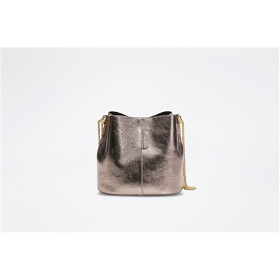 Bolso de piel Mini Bruna Bronce