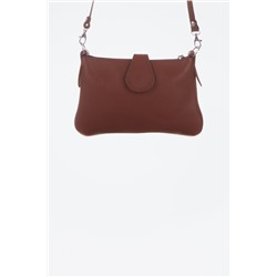 Bandolera de piel Allerona Marrón