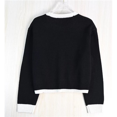 Женский вязаный свитер из шерстяной смеси КАР*Л 😎