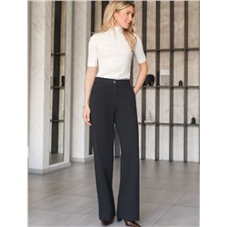 Водолазка из фактурного трикотажа в рубчик