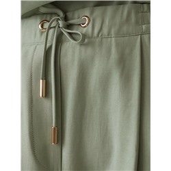 Брюки бананы с поясом на резинке из плотного лиоцелла