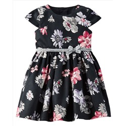 Floral Sateen Dress