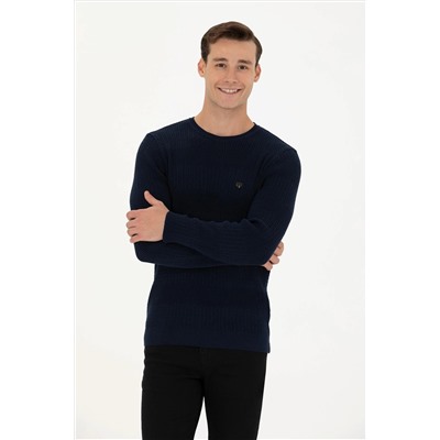 Erkek Lacivert Kazak