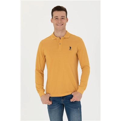 Erkek Hardal Basic Sweatshirt