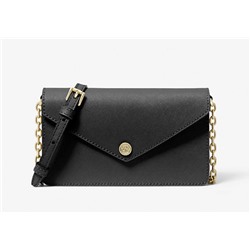 MICHAEL KORS OUTLET Small Saffiano Leather Envelope Crossbody Bag