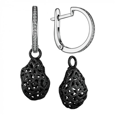 Серьги серебро 52976SB