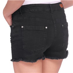 Damen Jeansshorts mit Fransen